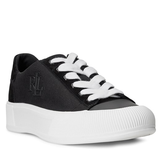 Sneakersy Lauren Ralph Lauren 802912343005 Black 40 wyprzedaż eobuwie.pl