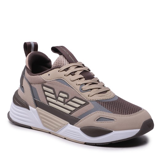 Sneakersy EA7 Emporio Armani X8X070 XK165 S310 Oxford Tan/Falcon 42.23 promocja eobuwie.pl