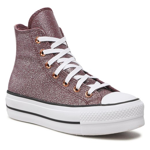 Trampki Converse Ctas Life Hi A03240C Dark Wine/Copper/White Converse 40 eobuwie.pl