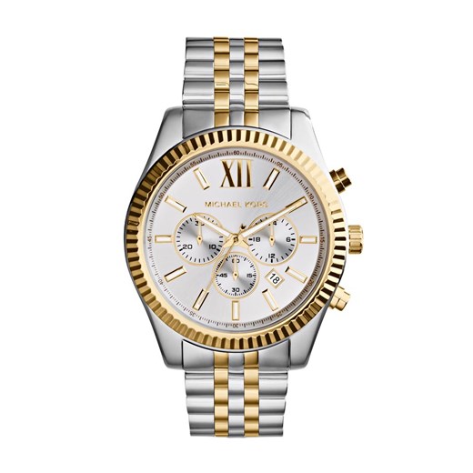 Zegarek Michael Kors Lexington MK8344 Silver/Gold Michael Kors one size eobuwie.pl