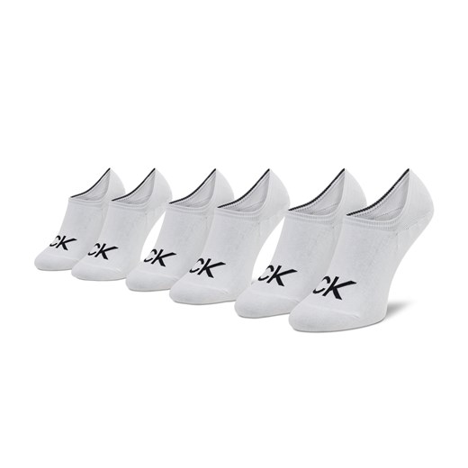 Zestaw 3 par stopek męskich Calvin Klein 701218723 White 002 ze sklepu eobuwie.pl w kategorii Skarpetki męskie - zdjęcie 166807773