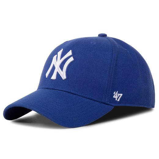 Czapka z daszkiem 47 Brand Mlb New York Yankees B-RAC17CTP-RY Royal 1 ze sklepu eobuwie.pl w kategorii Czapki z daszkiem męskie - zdjęcie 166808770