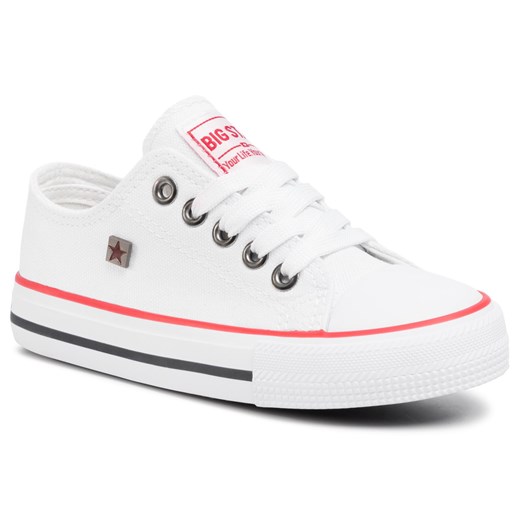 Trampki Big Star Shoes FF374200 101 White 28 okazja eobuwie.pl