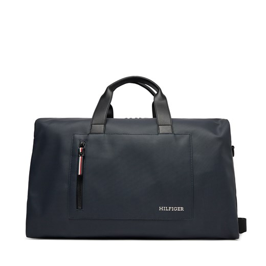 Torba Tommy Hilfiger Th Pique Duffle AM0AM11779 Granatowy ze sklepu eobuwie.pl w kategorii Torby podróżne - zdjęcie 166813600