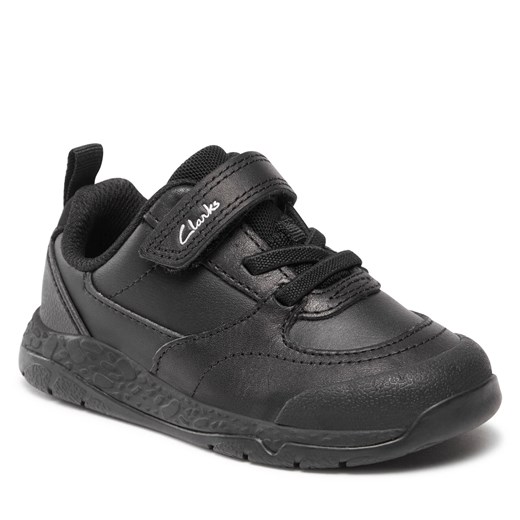 Sneakersy Clarks Steggy Stride K 261751406 Black Leather Clarks 33.5 eobuwie.pl