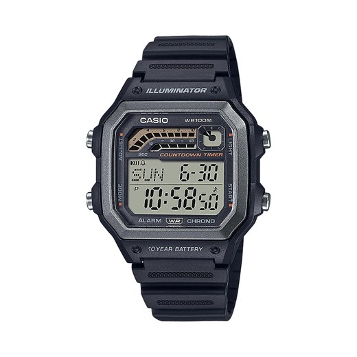Zegarek Casio WS-1600H-1AVEF Black Casio one size eobuwie.pl
