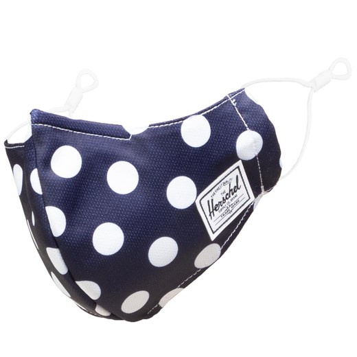 Maseczka materiałowa Herschel Classic Fitted Face Mask 10974-04929 Peacoat Polka one size eobuwie.pl