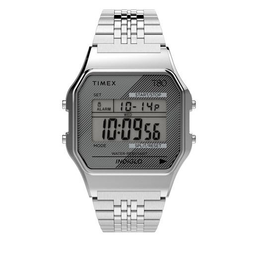Zegarek Timex T80 TW2R79300 Silver ze sklepu eobuwie.pl w kategorii Zegarki - zdjęcie 166817084