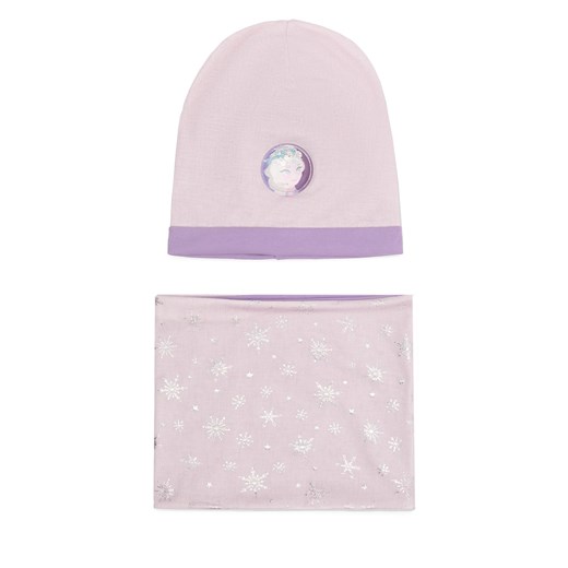 Komplet czapka i komin Frozen ACCCS-AW23-36DFR Fioletowy NOSIZE eobuwie.pl