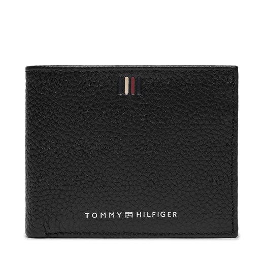 Duży Portfel Męski Tommy Hilfiger Th Central Mini Cc Wallet AM0AM11854 Czarny ze sklepu eobuwie.pl w kategorii Portfele męskie - zdjęcie 166818142