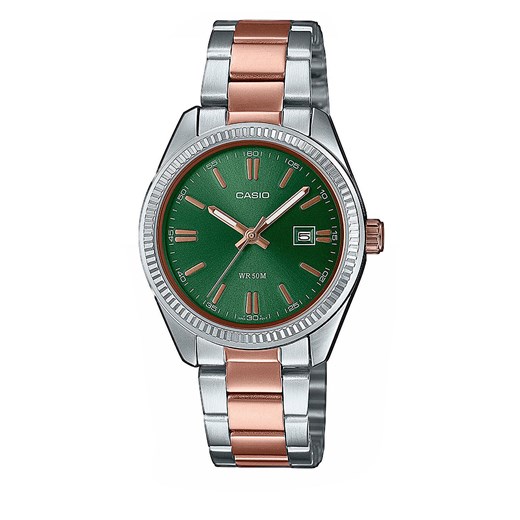 Zegarek Casio LTP-1302PRG-3AVEF Green/Mix Casio one size okazja eobuwie.pl
