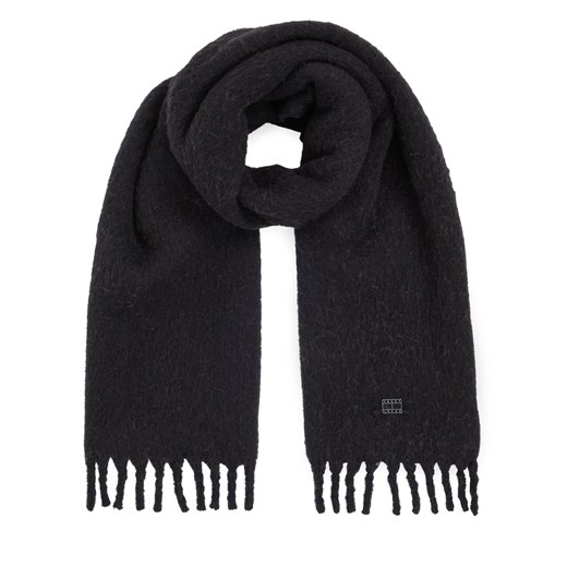 Szalik Tommy Jeans Tjw Cosy Knit Scarf AW0AW15904 Czarny ze sklepu eobuwie.pl w kategorii Szaliki i chusty damskie - zdjęcie 166819362