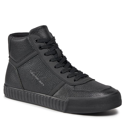 Sneakersy Calvin Klein Jeans Skater Vulc Mid Lth YM0YM00809 Triple Black 0GT 42 eobuwie.pl