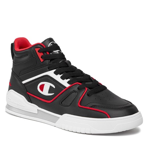 Sneakersy Champion Mid Cut Shoe 3 Point Mid S22119-KK002 Nbk/Wht/Red Champion 44 eobuwie.pl