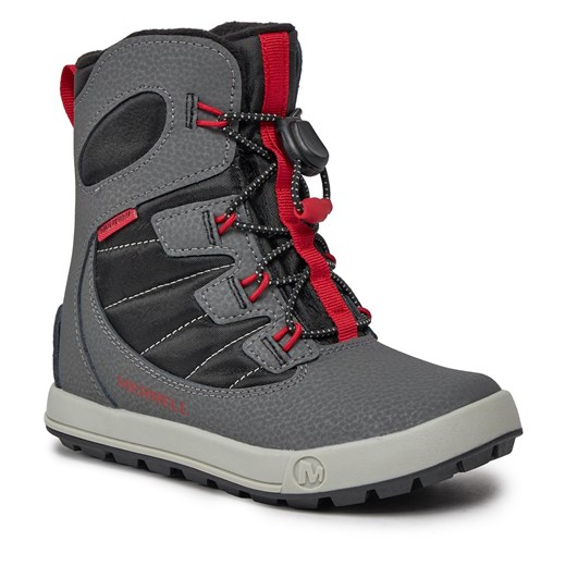 Śniegowce Merrell Snow Bank 4.0 Wtrpf Mk267145 Grey/Black/Red Merrell 35 eobuwie.pl
