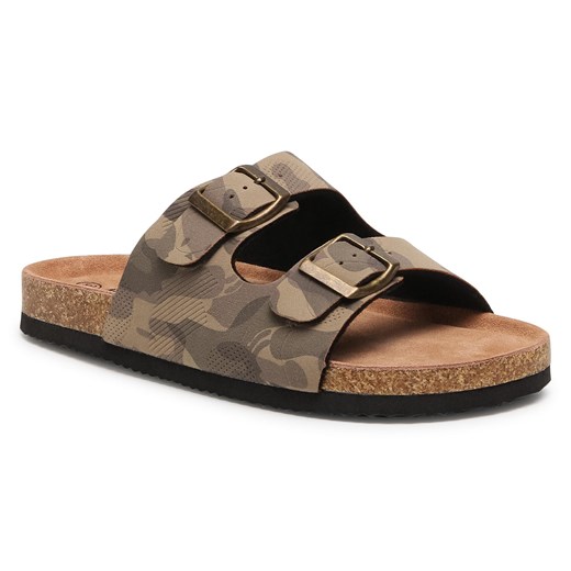 Klapki Action Boy AGK20718 Khaki Action Boy 29 promocja eobuwie.pl