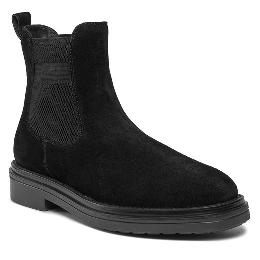 Buty zimowe męskie czarne Gant na zimę bez zapięcia casual