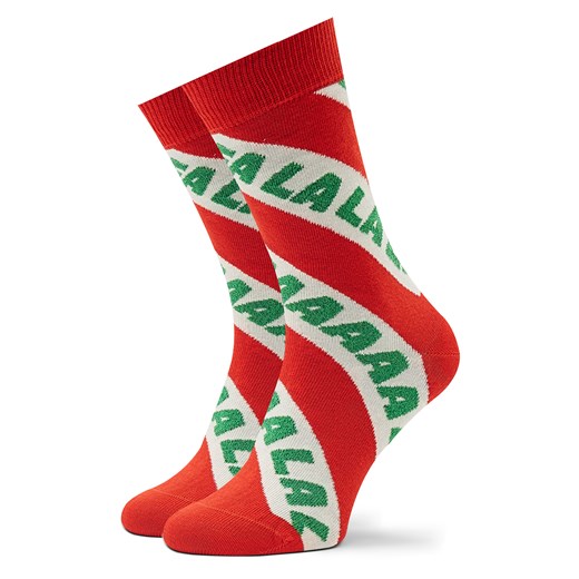 Skarpety wysokie unisex Happy Socks FAL01-4300 Czerwony ze sklepu eobuwie.pl w kategorii Skarpetki męskie - zdjęcie 166823681