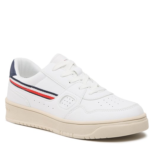 Sneakersy Tommy Hilfiger Stripes Low Cut Lace-Up Sneaker T3X9-32848-1355 S White Tommy Hilfiger 39 eobuwie.pl