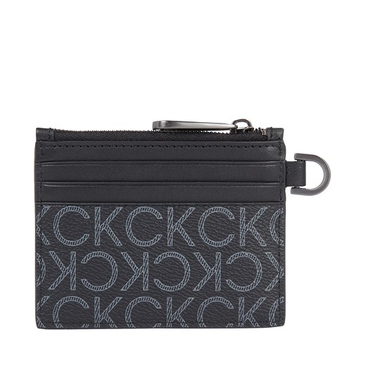 Etui na karty kredytowe Calvin Klein Subtle Mono 6Cc Holder W/Zip K50K509236 Black Classic Mono 01H ze sklepu eobuwie.pl w kategorii Etui - zdjęcie 166824424