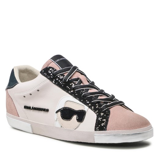 Sneakersy KARL LAGERFELD KL60136 Nude Lthr. Karl Lagerfeld 35 eobuwie.pl