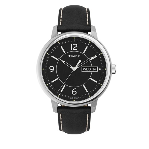 Zegarek Timex Chicago TW2V29200 Black/Silver ze sklepu eobuwie.pl w kategorii Zegarki - zdjęcie 166827561