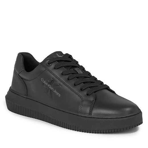 Sneakersy Calvin Klein Jeans Chunky Cupsole Mono Lth YM0YM00681 Triple Black 0GT 41 eobuwie.pl