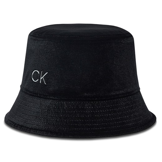 Kapelusz Calvin Klein Re-Lock Velvet K60K610216 Czarny ze sklepu eobuwie.pl w kategorii Kapelusze damskie - zdjęcie 166829823