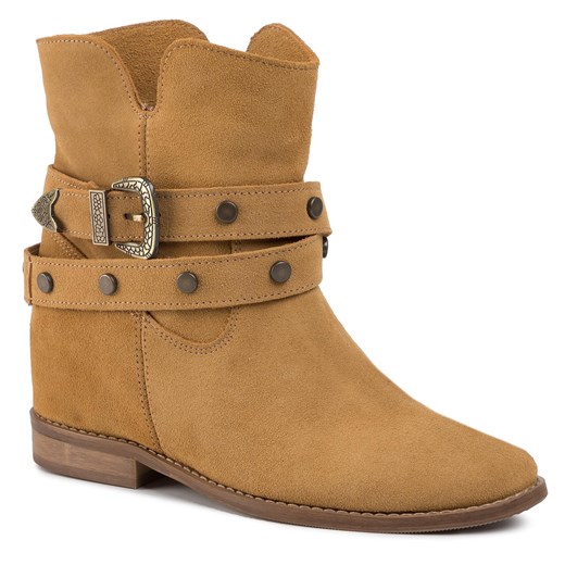 Botki R.Polański 1027 Camel Zamsz 37 eobuwie.pl