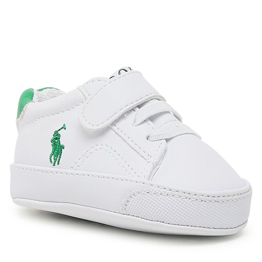 Sneakersy Polo Ralph Lauren Theron V Ps Layette RL100719 White Smooth/Green w/ Polo Ralph Lauren 16 eobuwie.pl