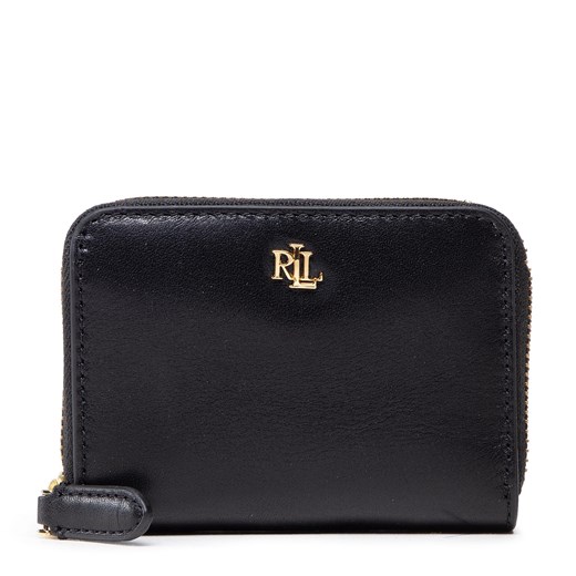 Mały Portfel Damski Lauren Ralph Lauren Sm Zip Wallet 432876729003 Black ze sklepu eobuwie.pl w kategorii Portfele damskie - zdjęcie 166832272