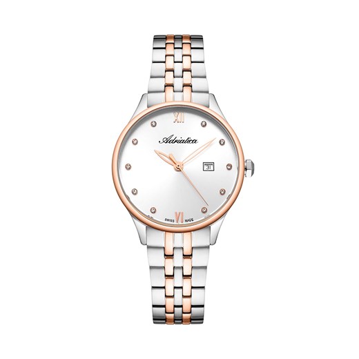 Zegarek Adriatica A3547.R183Q Rose Gold/Silver Adriatica one size eobuwie.pl