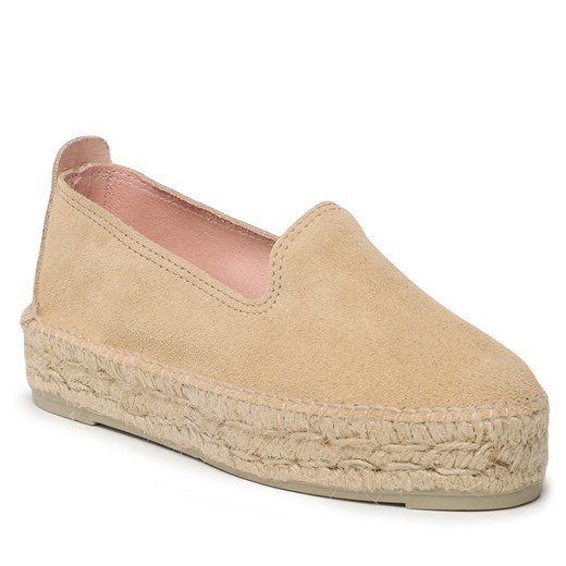 Espadryle Manebi Double Sole Espadrilles K 1.1 D0 Champagne Beige Manebi 36 eobuwie.pl okazja