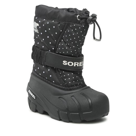 Śniegowce Sorel Childrens Flurry Print NC3503-010 Black Sorel 31 eobuwie.pl