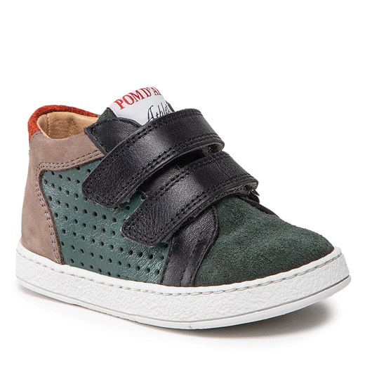 Sneakersy Pom d'Api Mousse Dop N1SAAE0403 M Sapin/Noir/Organic 21 wyprzedaż eobuwie.pl