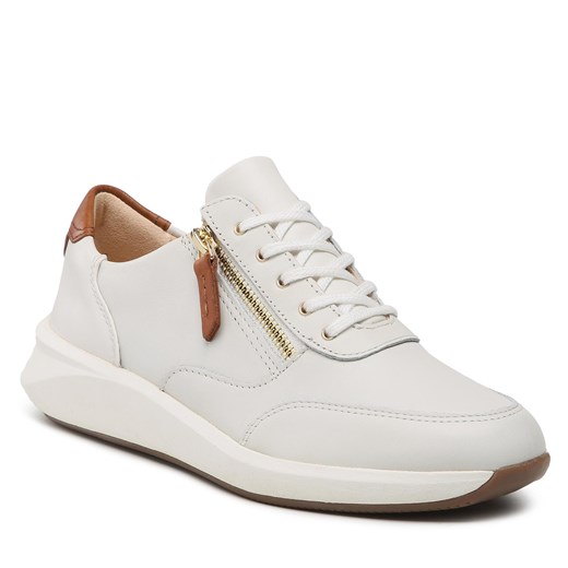 Sneakersy Clarks Un Rio Zip 261673724 White Leather Clarks 41 eobuwie.pl