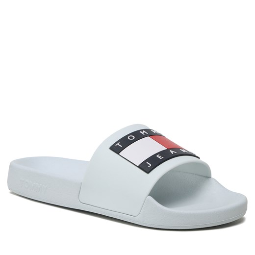 Klapki Tommy Jeans Flag Pool Slide EN0EN02351 Shimmering Blue CYO Tommy Jeans 36 eobuwie.pl