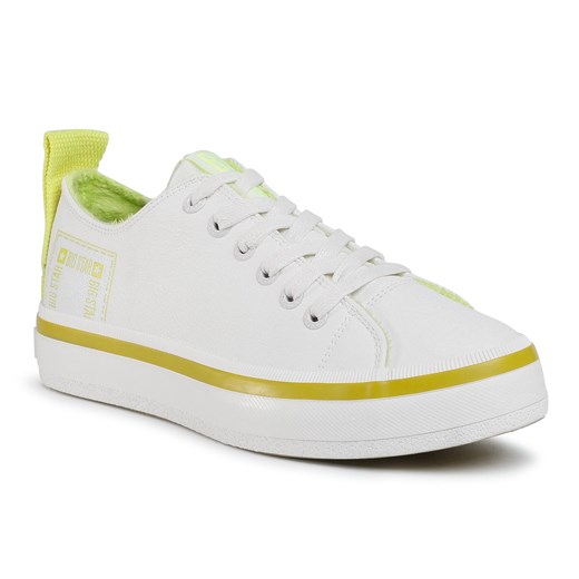 Tenisówki Big Star Shoes GG274085 White/Green 36 eobuwie.pl