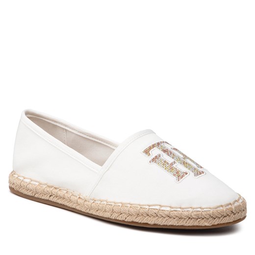 Espadryle Tommy Hilfiger Th Logo Espadrille FW0FW06158 Ecru YBL Tommy Hilfiger 37 eobuwie.pl okazyjna cena