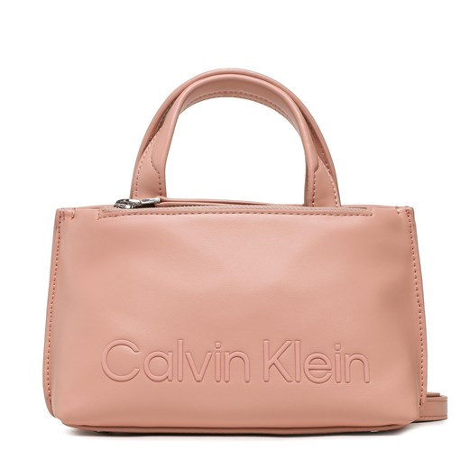 Torebka Calvin Klein Set Mini Tote K60K610167 Różowy ze sklepu eobuwie.pl w kategorii Kuferki - zdjęcie 166841664