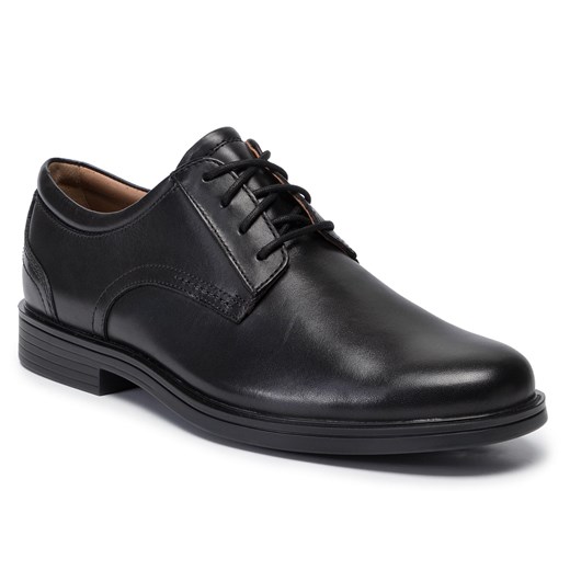 Półbuty Clarks Un Aldric Lace 261326777 Black Leather Clarks 45 eobuwie.pl