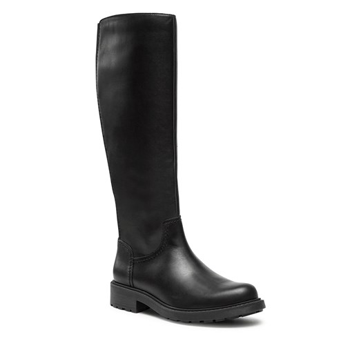 Kozaki Clarks Orinoco2 Rise 261747894 Black Leather Clarks 36 okazja eobuwie.pl