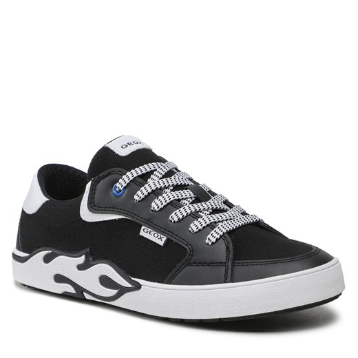 Sneakersy Geox J Alphabeet Boy J35HLA01054C0127 D Black/White Geox 36 eobuwie.pl