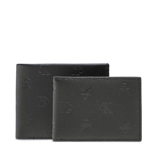 Duży Portfel Męski Calvin Klein Jeans Monogram Soft Bifold+Card Aop K50K510438 0GJ ze sklepu eobuwie.pl w kategorii Portfele męskie - zdjęcie 166844822