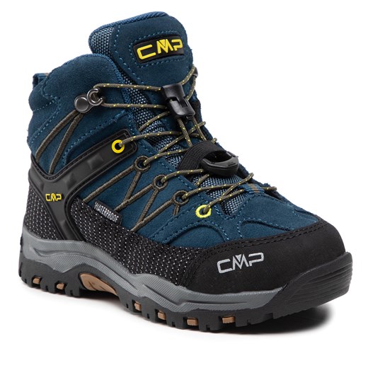 Trekkingi CMP Kids Rigel Mid Trekking Shoe Wp 3Q12944 Blue Ink/Yellow 10MF 37 eobuwie.pl