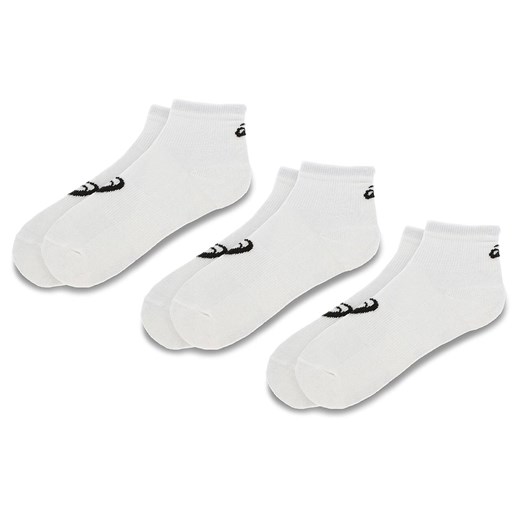 Zestaw 3 par niskich skarpet unisex Asics 3PPK Quarter Sock 155205 White 0001 ze sklepu eobuwie.pl w kategorii Skarpetki damskie - zdjęcie 166845614