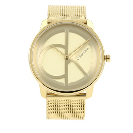 Zegarek damski Calvin Klein 25200034 Złoty ze sklepu eobuwie.pl w kategorii Zegarki - zdjęcie 166846770