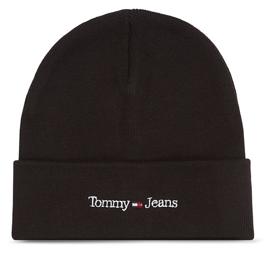 Czapka Tommy Jeans AM0AM11340 Black BDS ze sklepu eobuwie.pl w kategorii Czapki zimowe męskie - zdjęcie 166847284