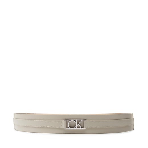 Pasek na talię Calvin Klein Re-Lock 4Cm Belt K60K610500 PEA ze sklepu eobuwie.pl w kategorii Paski damskie - zdjęcie 166847561