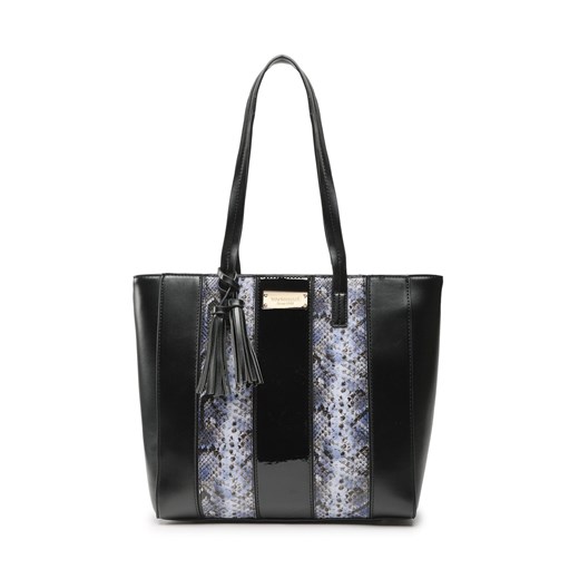 Torebka Monnari BAG1030-M20 Black With Blue ze sklepu eobuwie.pl w kategorii Torby Shopper bag - zdjęcie 166847792